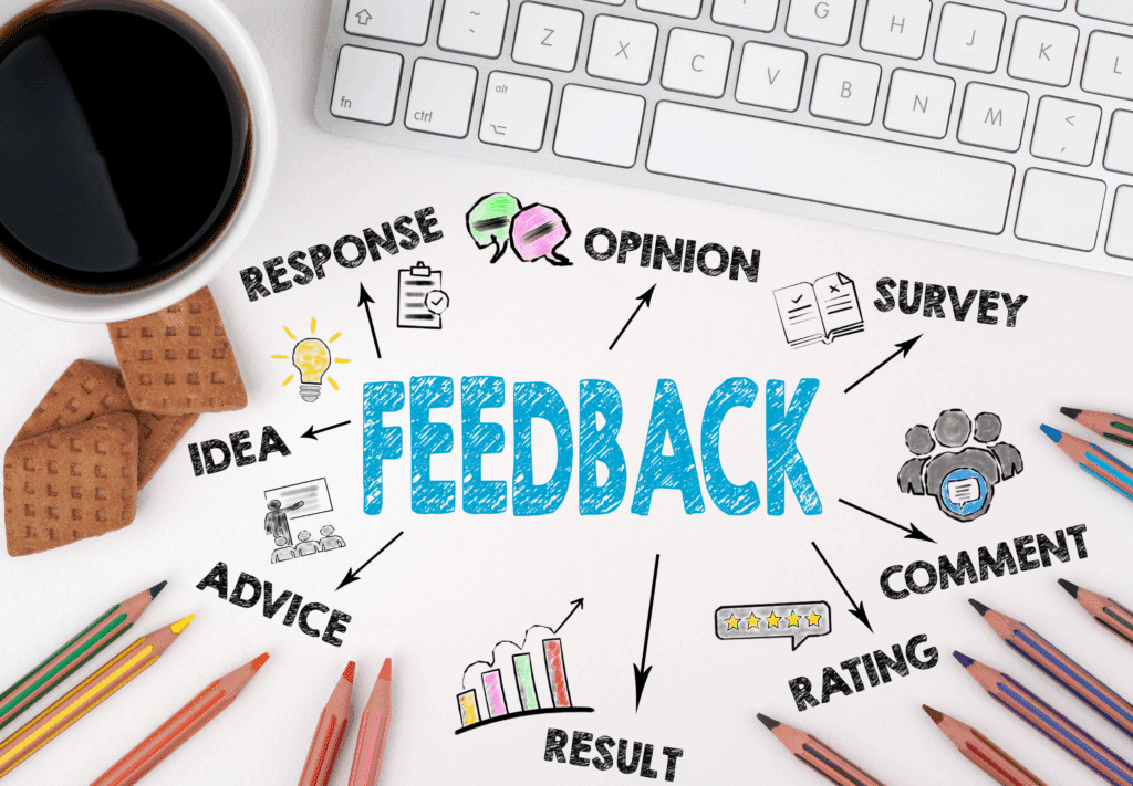 Le feedback est multiple et constructif